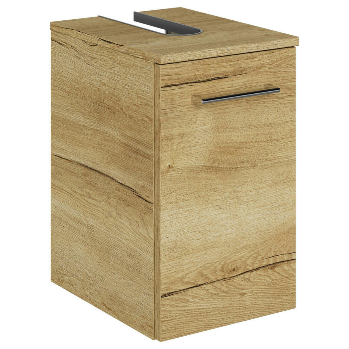 Bild 1 von Sadena Waschbeckenunterschrank M-Plan, Wildeiche, Metall, 30x49.8x38.3 cm, Goldenes M, Made in Germany, hängend, Typenauswahl, Badezimmer, Badezimmerschränke, Waschbeckenunterschränke