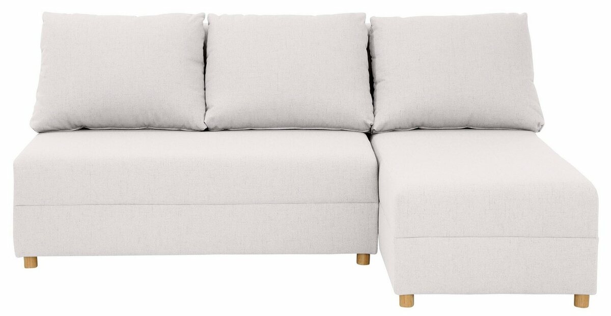 Bild 1 von INOSIGN Ecksofa Mick, Longchair links/rechts montierbar, wahlweise mit Bettfunktion, Beige