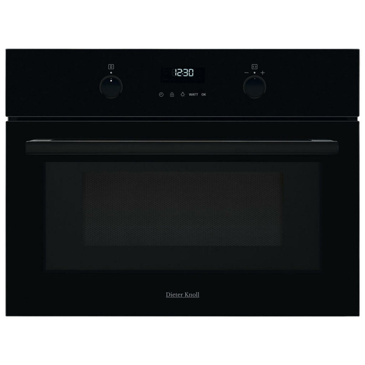 Bild 1 von Dieter Knoll Einbaumikrowelle, Schwarz, Metall, 59.5x45.5x56.7 cm, Made in Europe, Garraumbeleuchtung, Grillfunktion, Auftaufunktion, Küchen, Küchenelektrogeräte, Mikrowellen