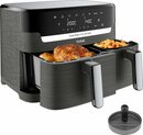 Bild 1 von Tefal Heißluftfritteuse EY905B Dual Easy Fry & Grill Doppelkammer, 8,3 L Kapazität, 2 Laden, 2700 W, mit Hamburger Presse