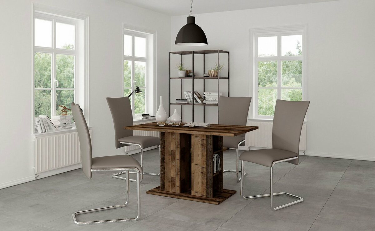 Bild 1 von Homexperts Essgruppe Mulan, (Set, 3-tlg., MULAN EG), Braun