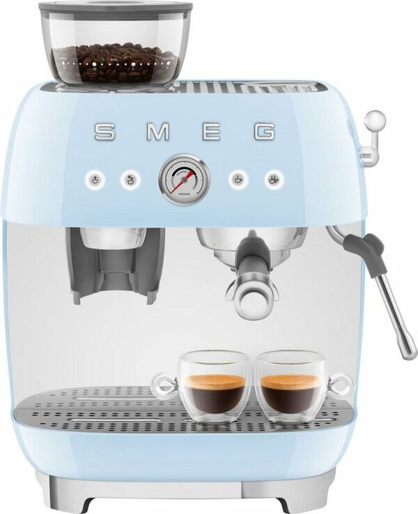 Bild 1 von Smeg Espressomaschine EGF03PBEU, mit integrierter Kaffeemühle