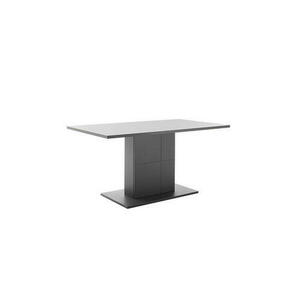 Hom`in Esstisch, Grau, rechteckig, Säule, Bodenplatte, 90x77 cm, Esszimmer, Tische, Esstische