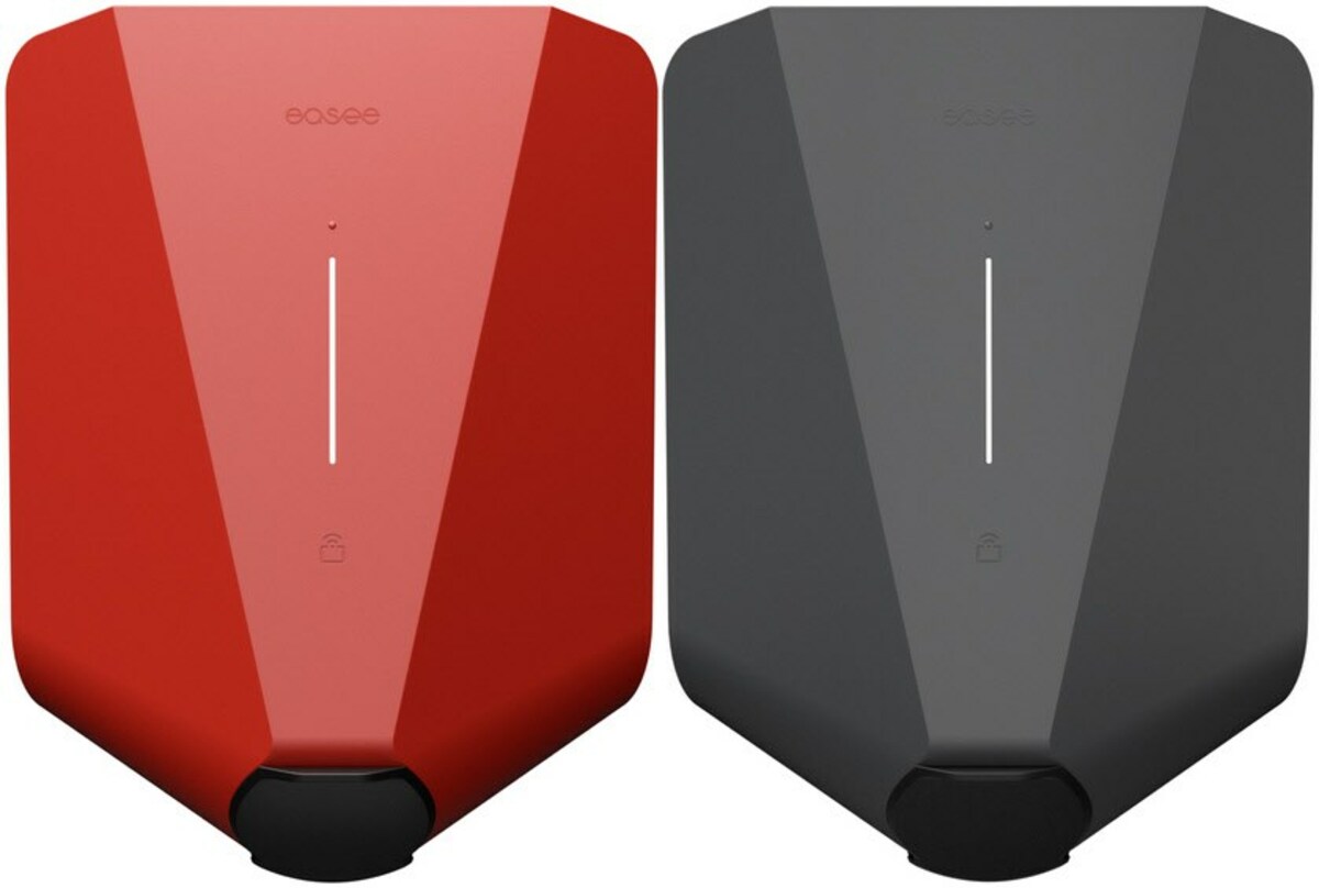 Bild 1 von Home Type 2 (22kW) Set Ladestation/Wallbox inkl. extra Front Cover (anthrazit) rot