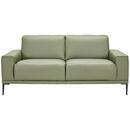 Bild 1 von Johann Jakob 2-Sitzer-Sofa, Olivgrün, Leder, Echtleder, Rindleder, 180x82x92 cm, Typenauswahl, Fußauswahl, Lederauswahl, Stoffauswahl, Sitzqualitäten, Rücken echt, Armteil links, rechts, Wohnzimm