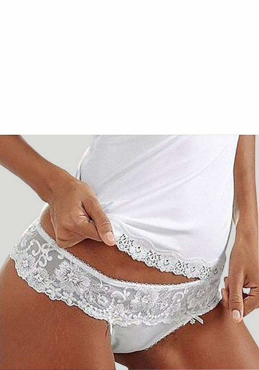 Bild 1 von LASCANA String Wanda Dessous mit Stickerei Spitze in blumiger Optik
