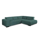 Bild 1 von Livetastic Eckschlafsofa, Petrol, Textil, Buche, massiv, Uni, 4-Sitzer, Füllung: Silikon, Schaumstoffflocken, 309x230 cm, Stoffauswahl, Bettfunktion erhältlich, Rücken echt, Armteil rechts, Wohnzi