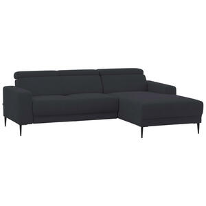 Livetastic Eckschlafsofa, Dunkelblau, Textil, Uni, 3-Sitzer, 246x128 cm, Stoffauswahl, Rücken echt, Armteil links, rechts, elektrischer Sitzvorzug, Wohnzimmer, Sofas & Couches, Wohnlandschaften