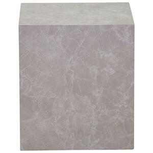 Mid.you Beistelltisch, Hellgrau, Marmoroptik, rechteckig, 40x45.5x40 cm, Wohnzimmer, Wohnzimmertische, Beistelltische