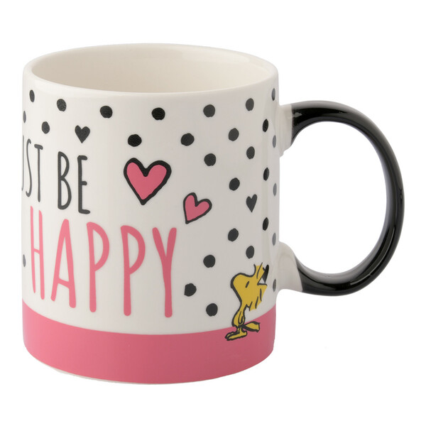 Bild 1 von Peanuts Tasse mit Henkel WEISS / ROSA