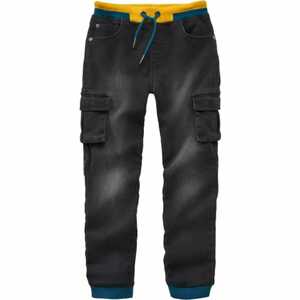 Cargo-Hose Jeans-Optik, Regular Fit, Jungs Schwarz
