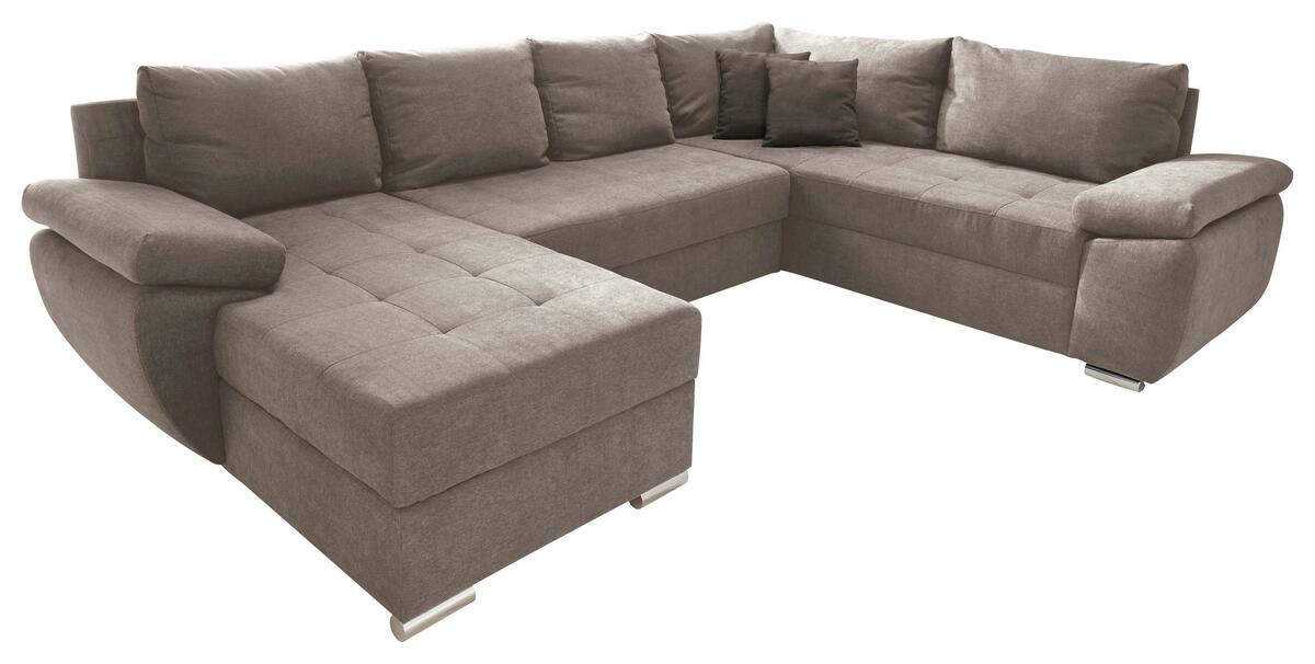 Bild 1 von Wohnlandschaft Terana Taupe Mikrofaser, Taupe