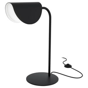 Tischleuchte, Schwarz, Weiß, Metall, Kunststoff, 29x43x18 cm, CE, einfach zu transportieren, gleichmäßige Lichtverteilung, Lampen & Leuchten, Innenbeleuchtung, Tischlampen