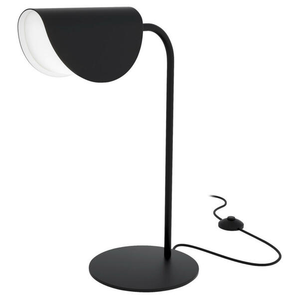 Bild 1 von Tischleuchte, Schwarz, Weiß, Metall, Kunststoff, 29x43x18 cm, CE, einfach zu transportieren, gleichmäßige Lichtverteilung, Lampen & Leuchten, Innenbeleuchtung, Tischlampen