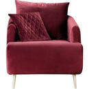 Bild 1 von Mid.you Sessel, Weinrot, Textil, Füllung: Faserbällchen, Schaumstoffflocken,Faserbällchen, Schaumstoffflocken, 74x84x94 cm, Oeko-Tex® Standard 100, Wohnzimmer, Sessel, Polstersessel