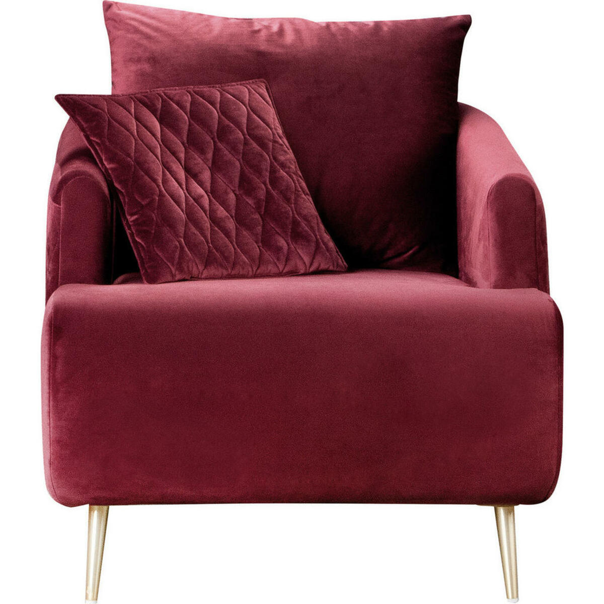 Bild 1 von Mid.you Sessel, Weinrot, Textil, Füllung: Faserbällchen, Schaumstoffflocken,Faserbällchen, Schaumstoffflocken, 74x84x94 cm, Oeko-Tex® Standard 100, Wohnzimmer, Sessel, Polstersessel