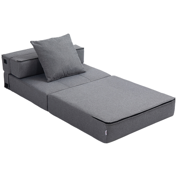 HOMCOM Schlafsessel Klappbar Schlafsofa 2 In 1 Klappsessel Mit