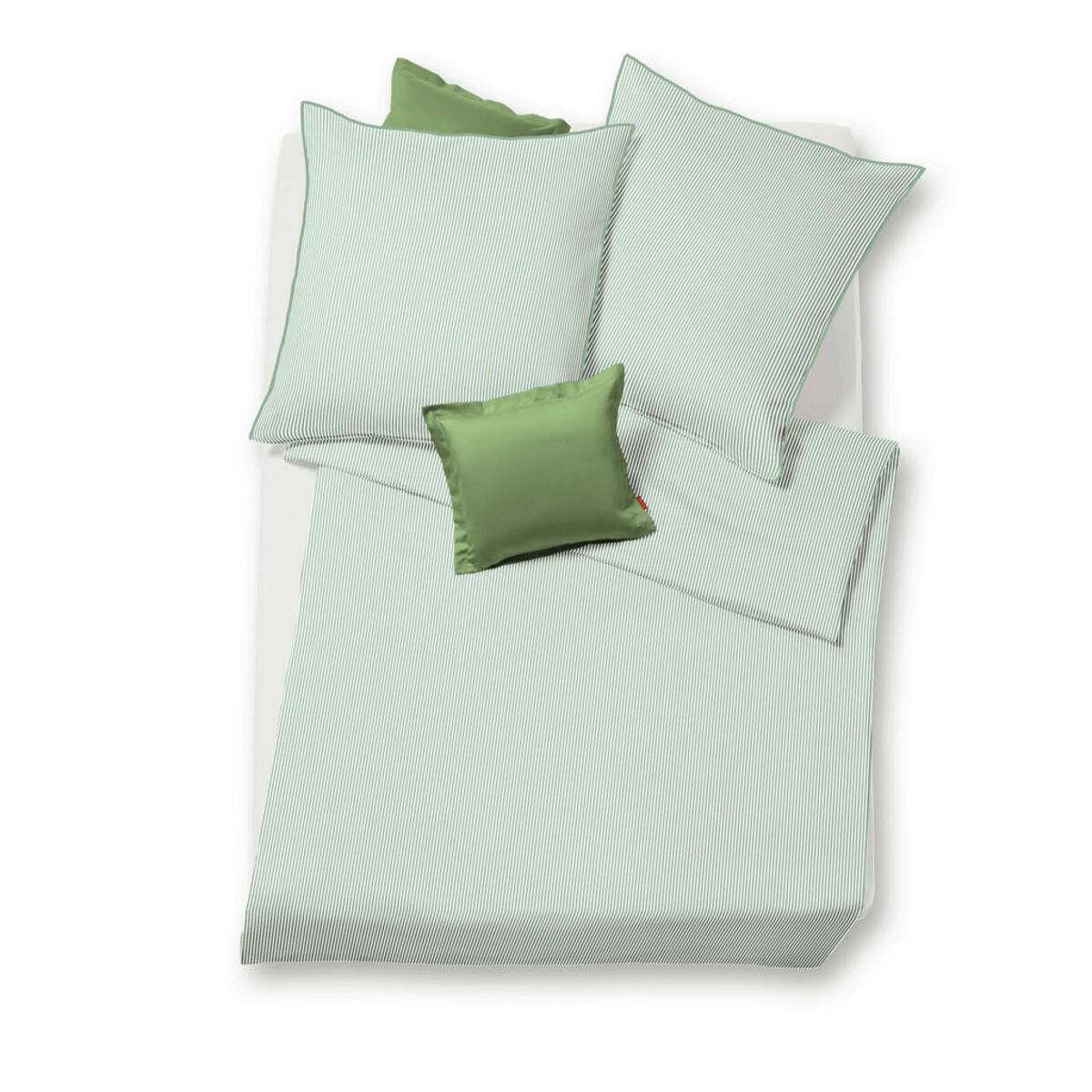 Bild 1 von Fleuresse Bettwäsche Modern Life, Jadegrün, Textil, Streifen, 240 cm, pflegeleicht, atmungsaktiv, hautfreundlich, bügelleicht, schadstoffgeprüft, Schlaftextilien, Bettwäsche, Bettwäsche