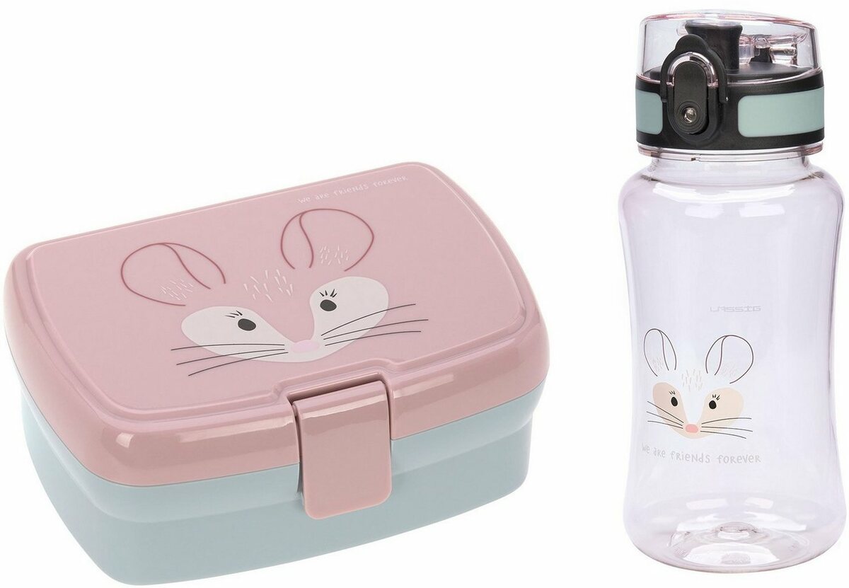 Bild 1 von LÄSSIG Lunchbox About Friends, Chinchilla, Polyprophylen (PP), Tritan, (Set, 2-tlg), mit Trinkflasche