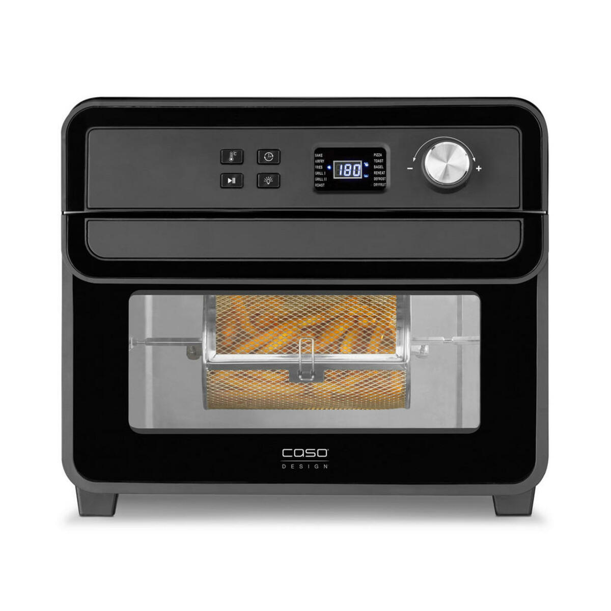 Bild 1 von Caso Design HEIßLUFTFRITTEUSE, Schwarz, Kunststoff, 22 L, 40.5x35x39 cm, CE, Betriebsanzeige, Heißlufttechnologie, Programm wählbar, Überhitzungsschutz, Display, Küchengeräte, Fritteusen