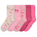 Bild 1 von 5 Paar Mädchen Socken im Set ROSA / PINK / CREME