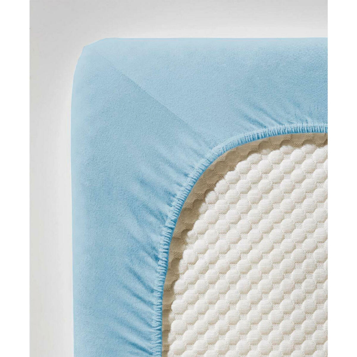 Bild 1 von Fleuresse Spannbetttuch Jenny C, Hellblau, Textil, 150 cm, bügelleicht, Schlaftextilien, Bettwäsche, Spannbettlaken