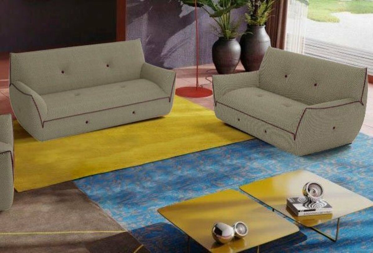 Bild 1 von Egoitaliano Polstergarnitur Yuki, Set, bestehend aus einem 2,5- und einem 2-Sitzer, mit innovativen, Grau