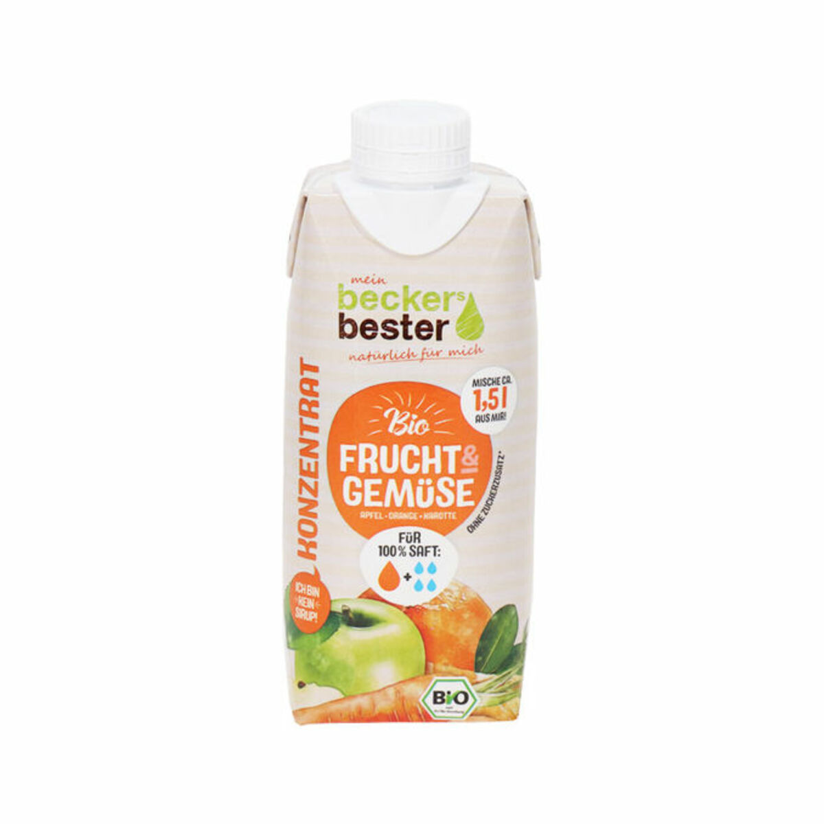 Bild 1 von beckers bester BIO Apfel-Orange-Karottensaft Konzentrat