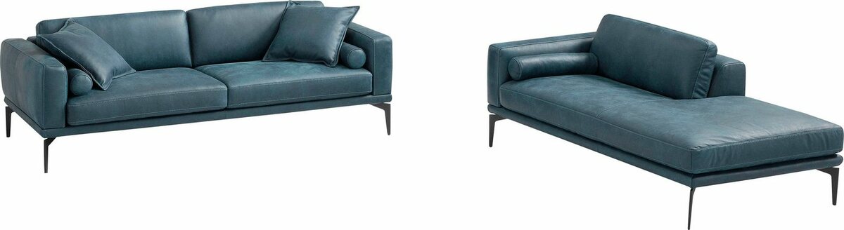 Bild 1 von Egoitaliano Polstergarnitur Masu, Höhe der Rückenkissen und Sitztiefe verstellbar, 3 Rollkissen, Blau