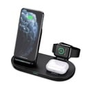 Bild 1 von Aukey LC-A3-Bla Aircore Series 3-in-1 Wireless Charging Dock (Kabellose Qi Ladestation)