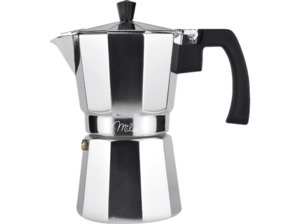 MILU 5050 ALU 5-tlg. Set Espressokocher Silber/Schwarz