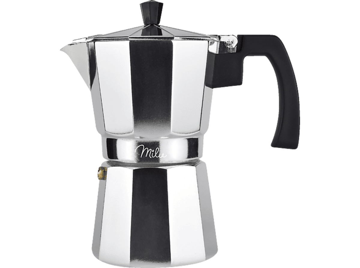 Bild 1 von MILU 5050 ALU 5-tlg. Set Espressokocher Silber/Schwarz