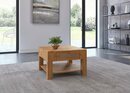 Bild 1 von Woltra Couchtisch Kolding, Massivholz mit Schublade, Braun