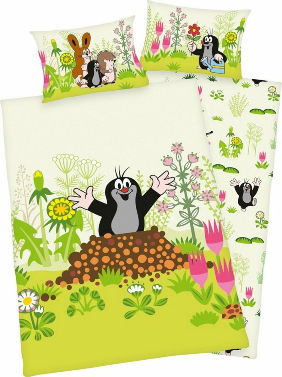 Bild 1 von Babybettwäsche Der kleine Maulwurf, Renforcé, mit tollem Motiv