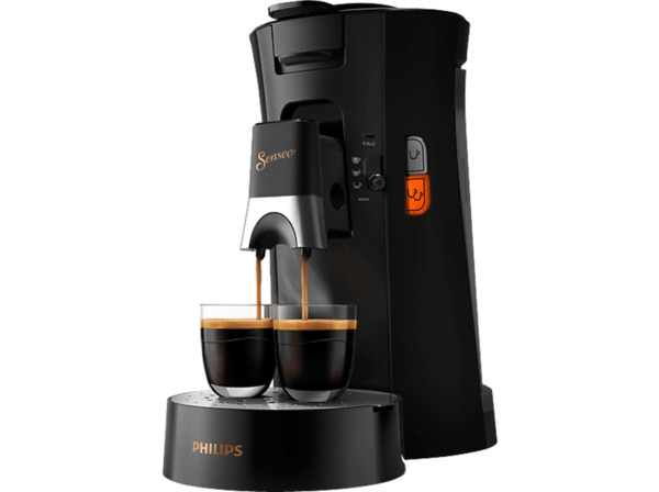 Bild 1 von PHILIPS SENSEO® CSA240/60 Select mit Kaffeestärkewahl und Memo-Funktion, 0.9L Wassertank, Padmaschine, Klavierlackschwarz