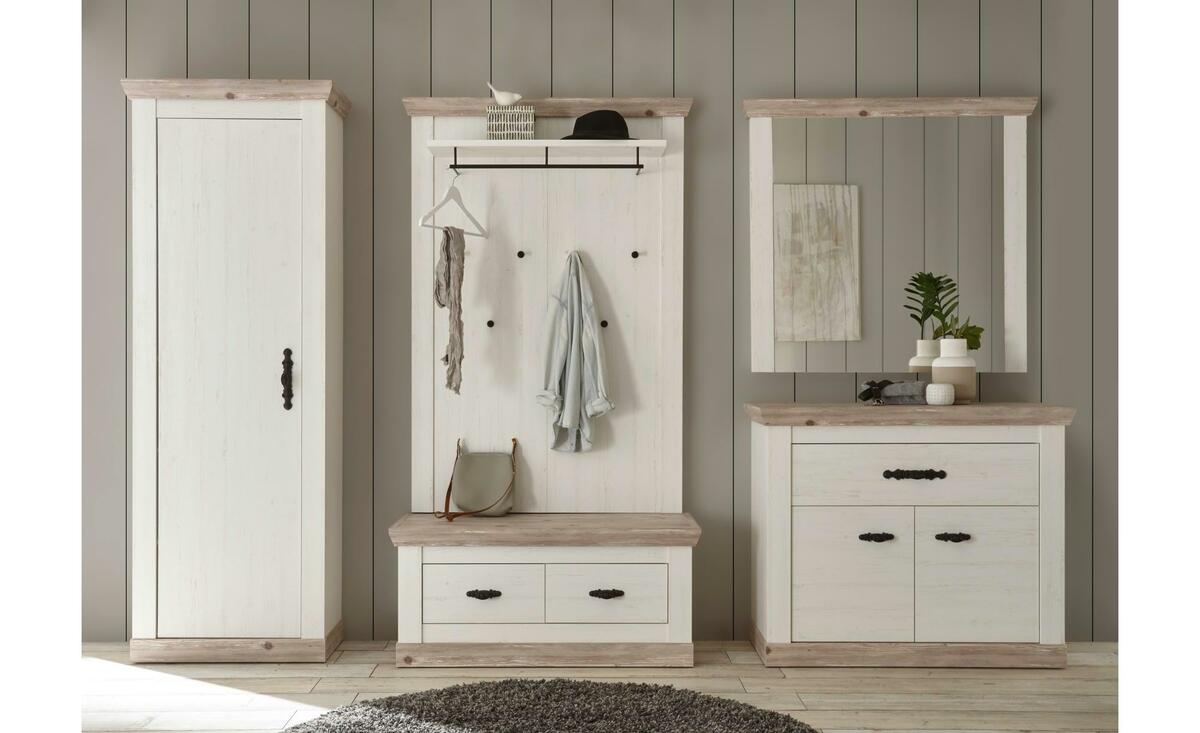 Bild 1 von Garderobe  Riobamba ¦ weiß ¦ Maße (cm): B: 307 H: 201 Flur- & Dielenmöbel > Garderoben Sets - Sconto