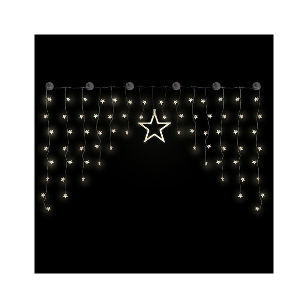 Bild 1 von LEX LED-Lichtervorhang Stern  90 LED warmweiß