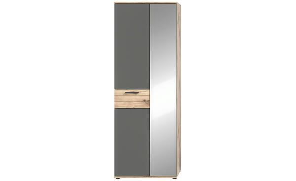 Bild 1 von Garderobenschrank ¦ grau ¦ Maße (cm): B: 70 H: 200 T: 37 Flur- & Dielenmöbel > Garderobenschränke - Sconto