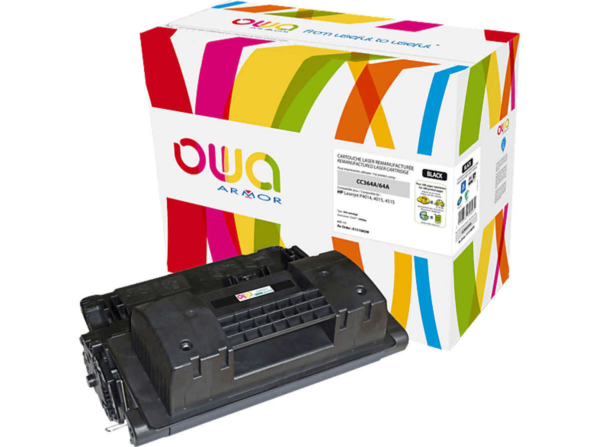 Bild 1 von OWA K15108OW Toner Schwarz (HP CC364A, CC 364 A, NO 64A BLACK, BK)