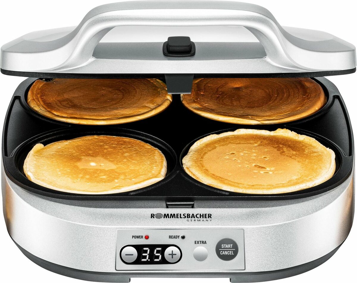 Bild 1 von Rommelsbacher Waffeleisen PC 1800 Pancakemaker für süße oder würzige Pancakes, 1800 W