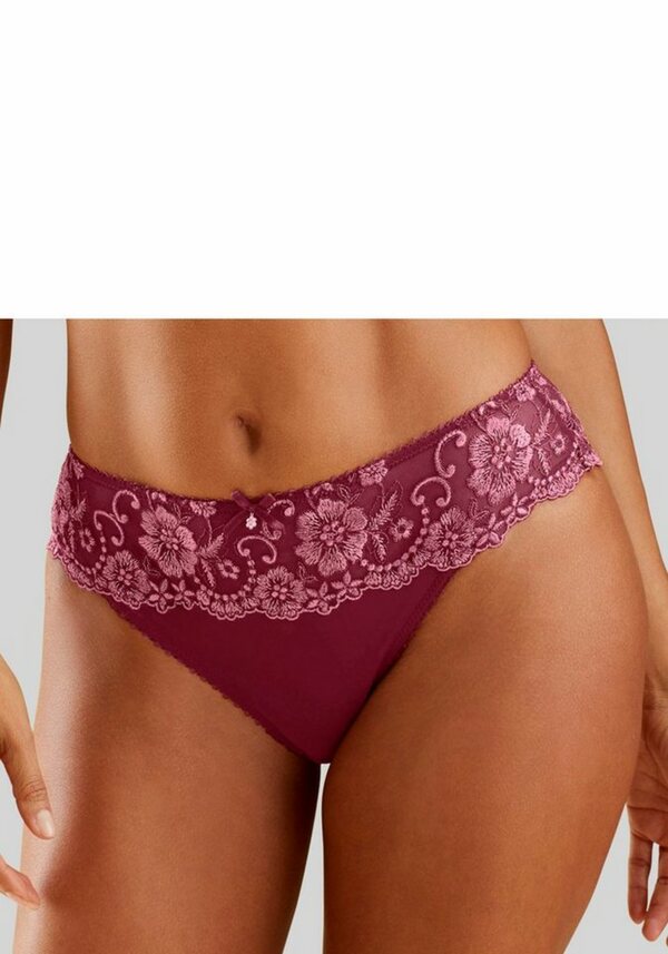 Bild 1 von LASCANA Bikinislip Wanda mit Stickerei Spitze in floraler Optik