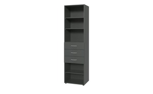 Regal  Multischrank-System ¦ grau ¦ Maße (cm): B: 50 H: 185 T: 40 Regale > Wandregale - Sconto