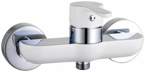 Eisl Duscharmatur DIZIANI Wasserhahn Bad, Mischbatterie Dusche in Weiß/Chrom
