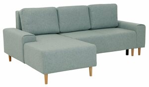 INOSIGN Ecksofa Samu, wahlweise mit Bettfunktion und Bettkasten, Grün
