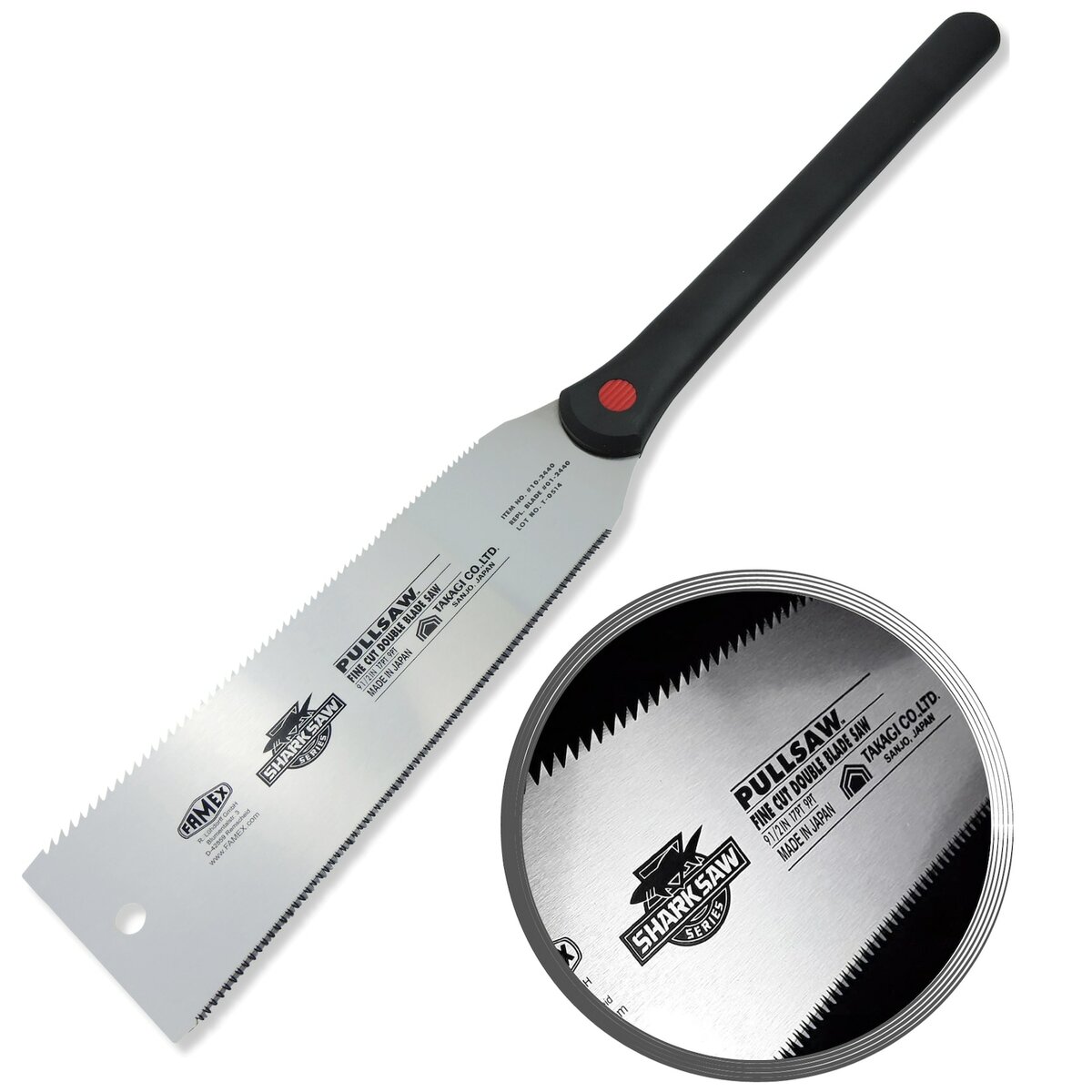 Bild 1 von FAMEX 5510 Japansäge Ryoba - Handsäge - Präzisionsäge