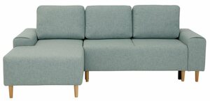 INOSIGN Ecksofa Samu, wahlweise mit Bettfunktion und Bettkasten, Grün