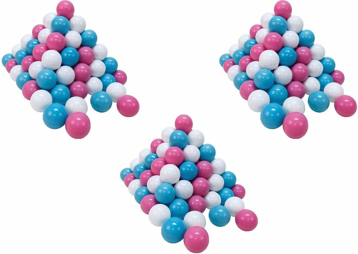 Bild 1 von Knorrtoys® Bällebad-Bälle 300 Stück, rose/creme/lightBlue