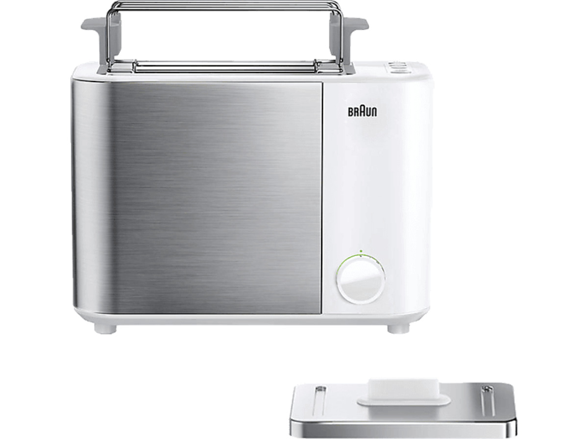 Bild 1 von BRAUN ID Collection HT 5010 WH Toaster Weiß (1000 Watt, Schlitze: 2)