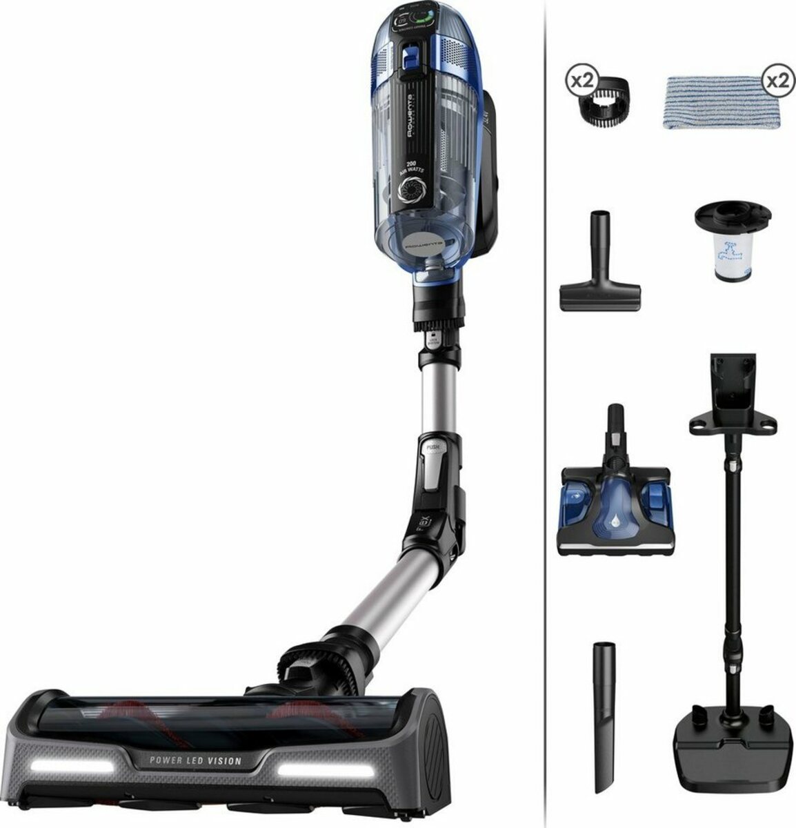 Bild 1 von Rowenta Akku-Hand-und Stielstaubsauger Rowenta RH99C3 X-Force Flex, 480 W, beutellos