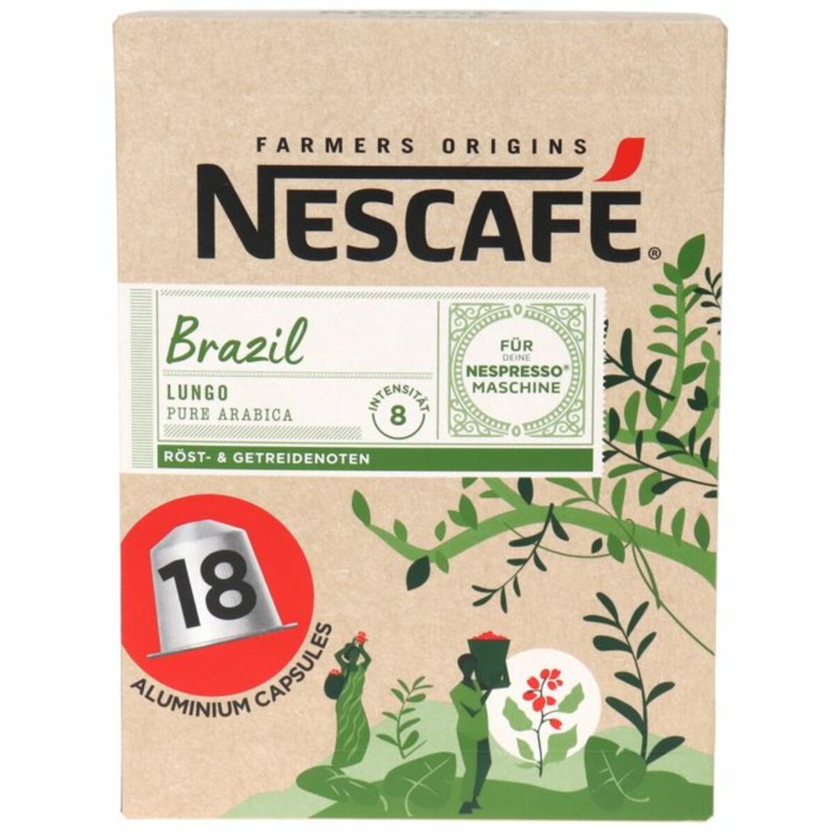 Bild 1 von Nescafé Nespresso Kapseln Brazil Lungo